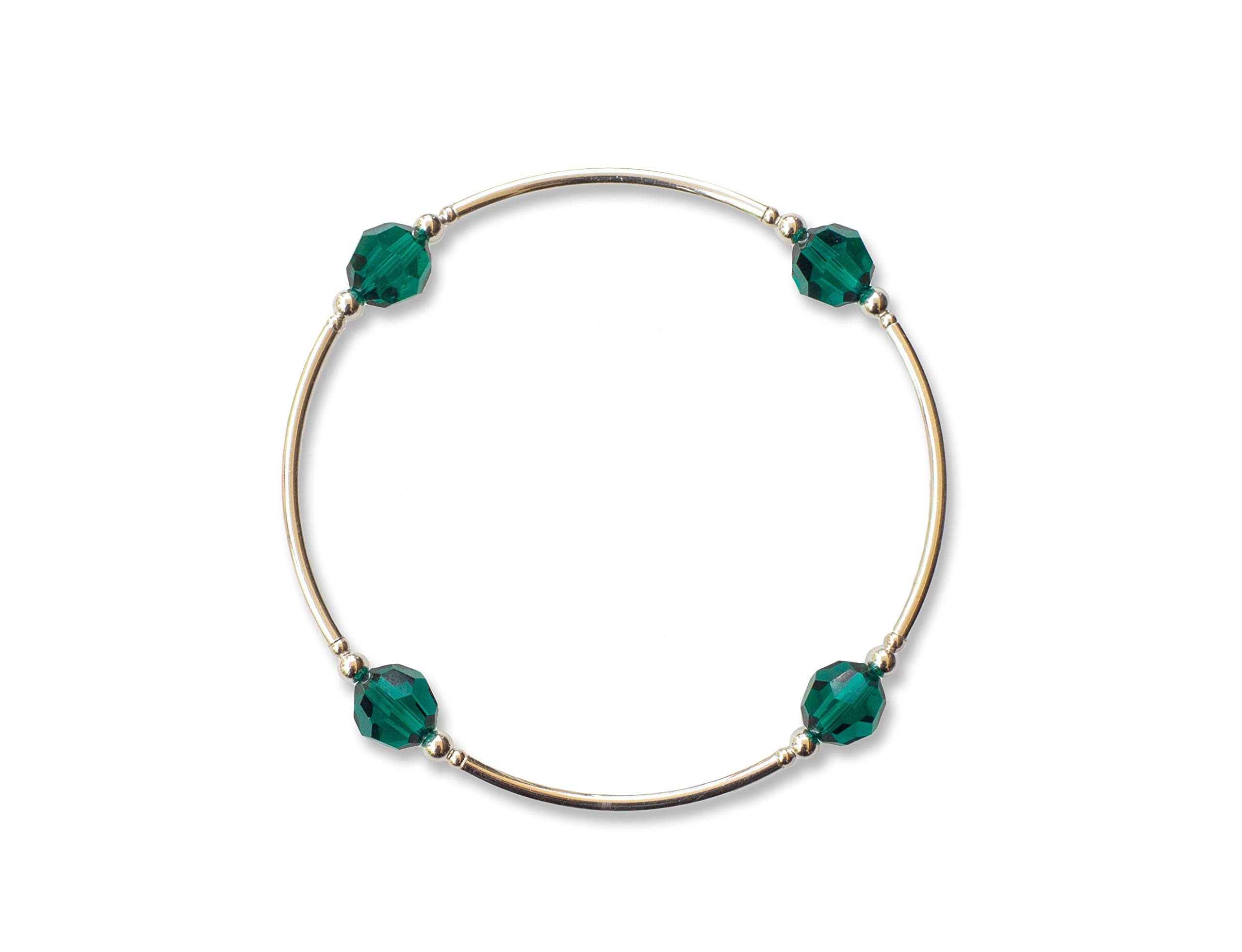 Made As IntendedMay Birthstone Blessing Bracelet - Emerald Crystal