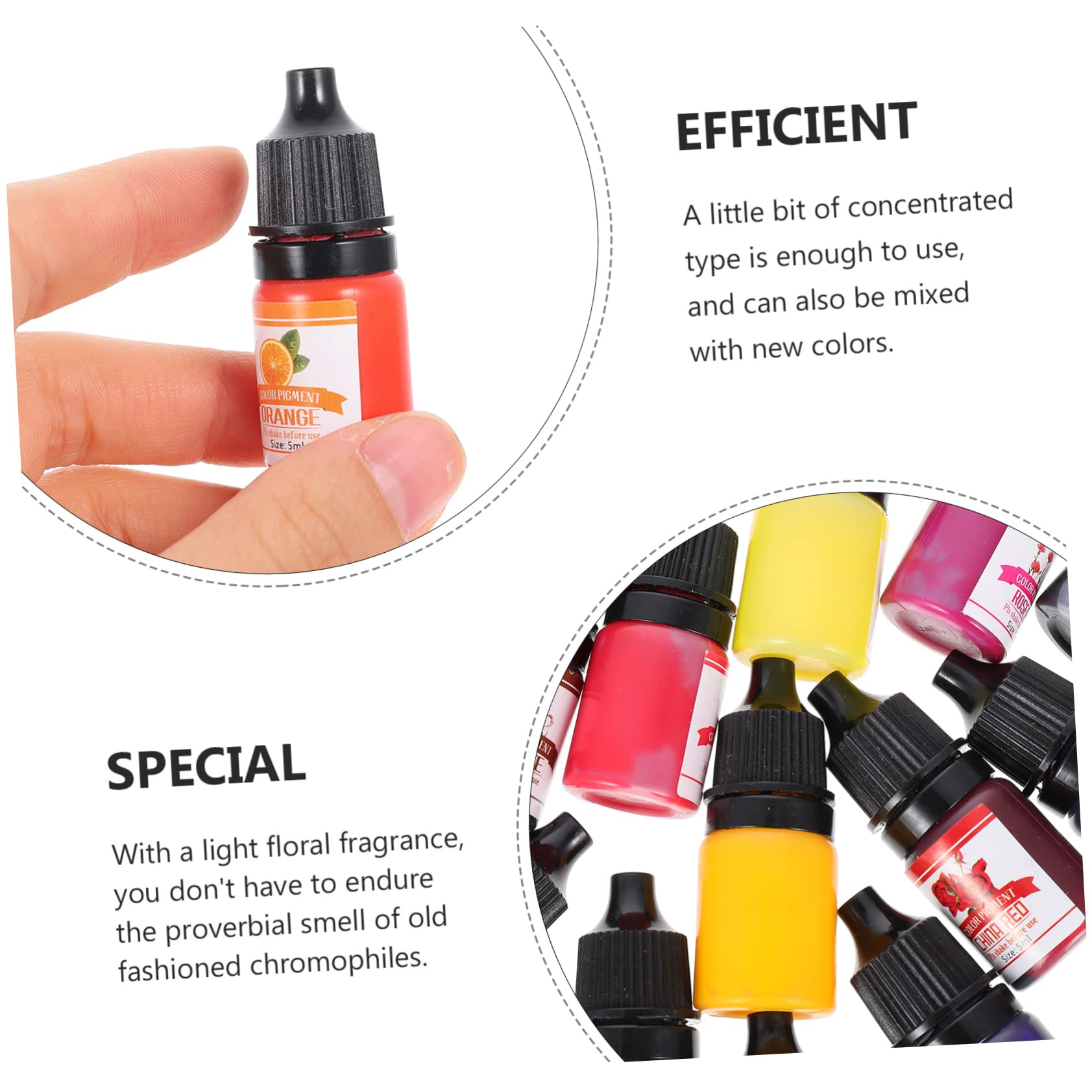 Pigmento de Resina Epoxi Uv, Colorante Concentrado para Manualidades Diy, Plástico, Mezcla de Pigmentos, 24 Colores para Joyería