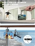 Lamicall for Magsafe Tripod Stand - [Ultra-Compact] Aluminium Magnetic Phone Tripod, Flexible Cell Phone Mount with 1/4" Screw, Arca & Hook for iPhone 16/17 Pro Max Fits Travel, Desk Vlog Gym, Black