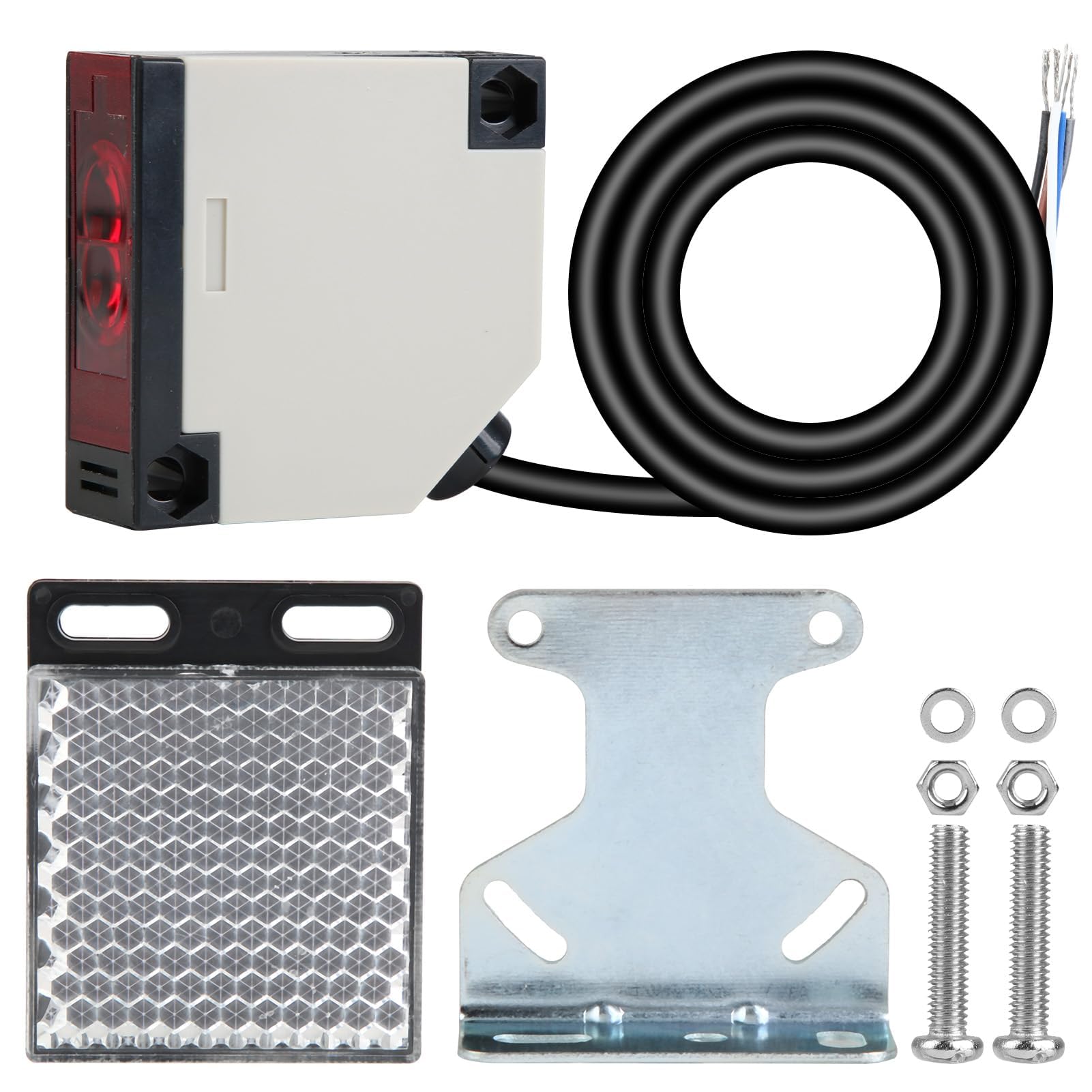 Fotoelektrischer Sensorschalter E3JK-R4M1 6-36V DC Reflektierend 4m Reichweite mit Reflektor für Präzise Objekterkennung in Industrieller Automatisierung und Steuerungssystemen