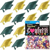 Vista 31 de Confeti Grad Cap Negro, Púrpura Combo - 2 bolsas de media onza (1 oz) (8400/8412)