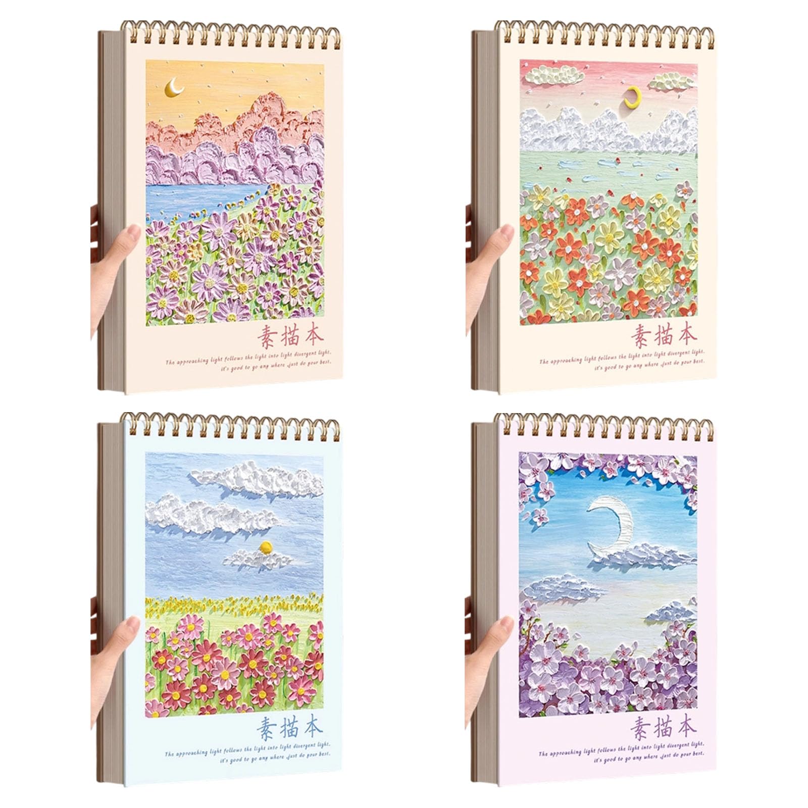 Bloc à dessin, carnet de croquis, papier 160 g/m², parfait pour les croquis de médias mixtes et la peinture à l'aquarelle, carnet de croquis de qualité artistique pour artistes