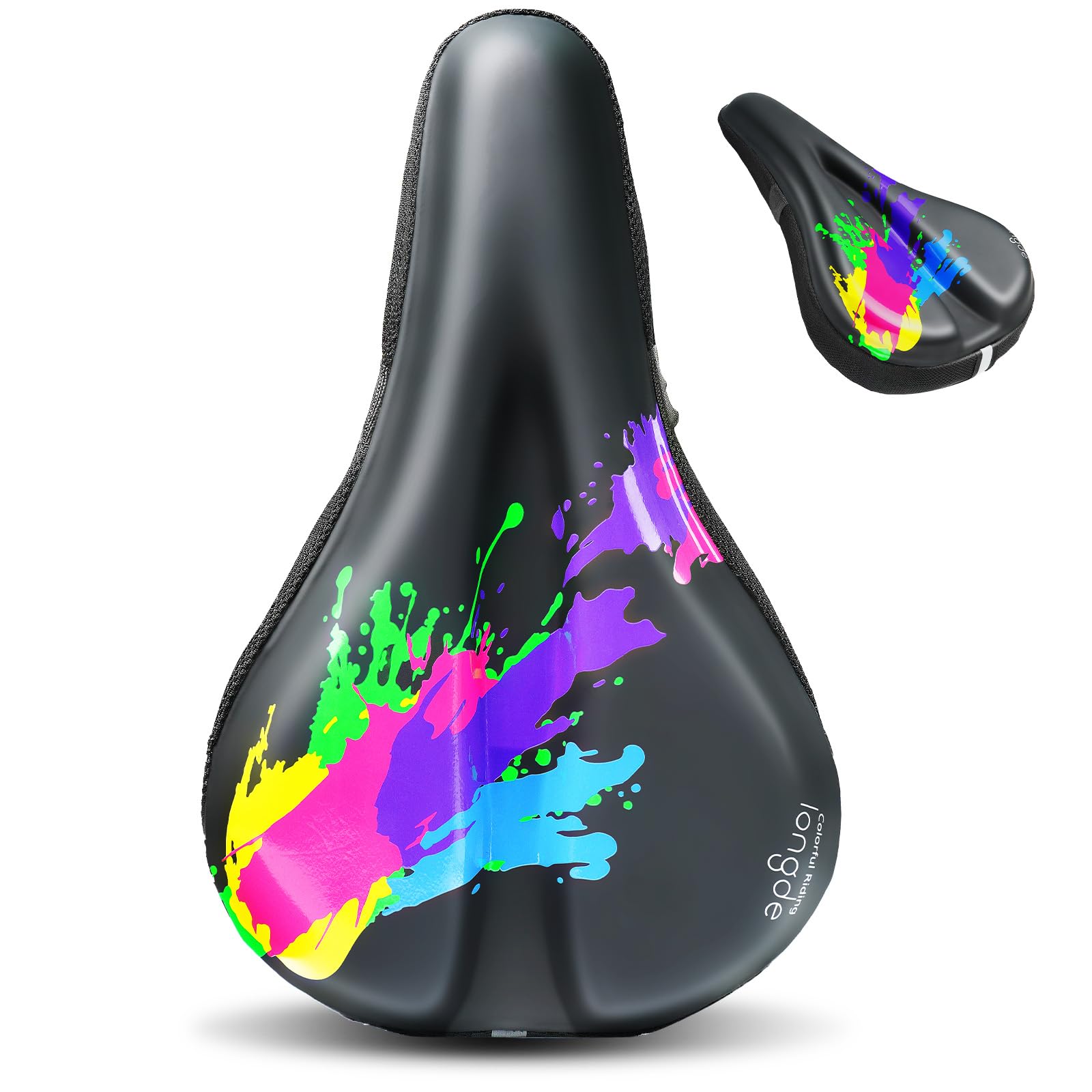 Bike Seat Cushion - Gel Padded Bike Seat Cover Fits Peloton, Road, and Stationary Bikes, Waterproof Cushion, 2024 Good Design Award Winner