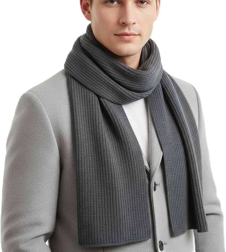 Cachecol Masculino de Lã Inverno Quentinho, Sofisticado e Perfeito para Looks Urbanos