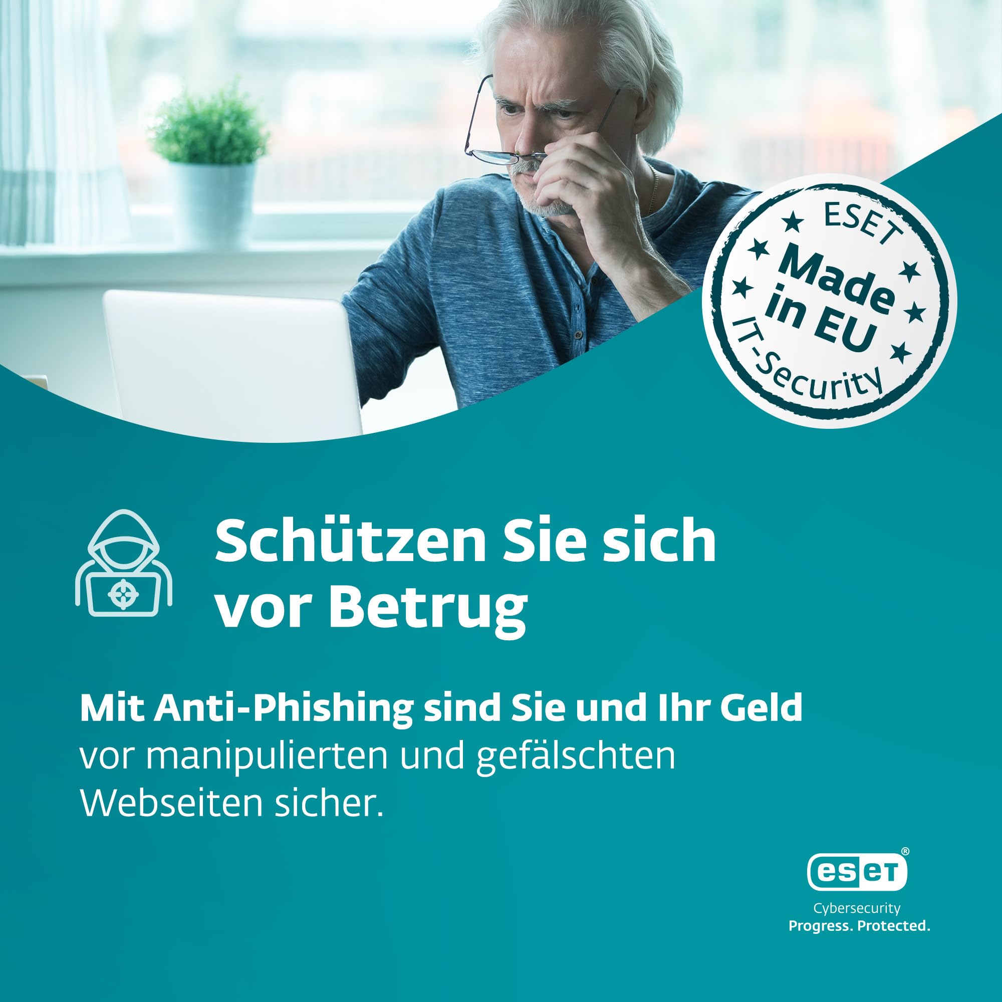 ESET NOD32 Antivirus 2026 | 3 Geräte | 1 Jahr | inklusive Gamer-Modus, Schutz vor Ransomware und Phishing, geringe Systembelastung | Windows, macOS| Offizieller deutscher Aktivierungscode per E-Mail