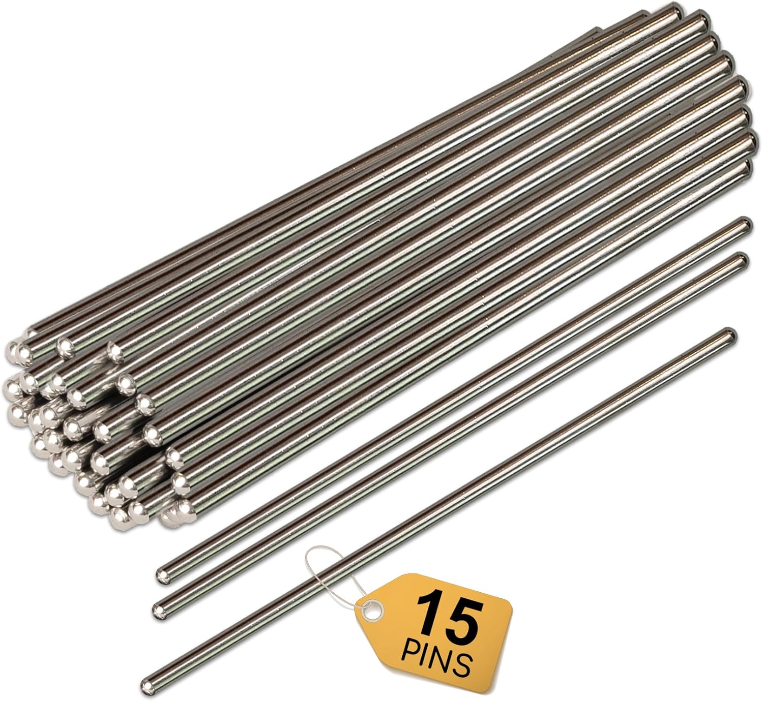 Olikraft 50 Pieces Stainless Steel Blocking Pins for Crochet Blocking Board - 6 Inches Crochet Pins
