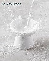 Vista 8 de vancasso Elevated Cat Bowls 2-Pack, Ceramic Raised Cat Food and Water Dishes with 5.1" Height & 6.2" Wide Opening - Anti Vomit, Whisker Fatigue