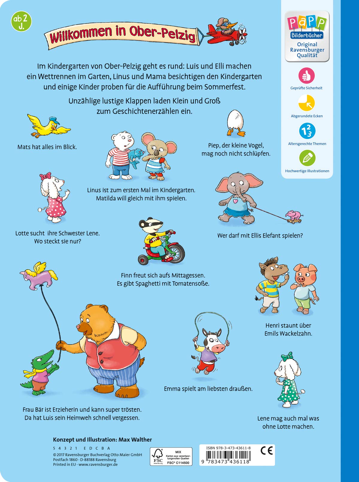 Mein großes Klappen-Wimmelbuch: Im Kindergarten