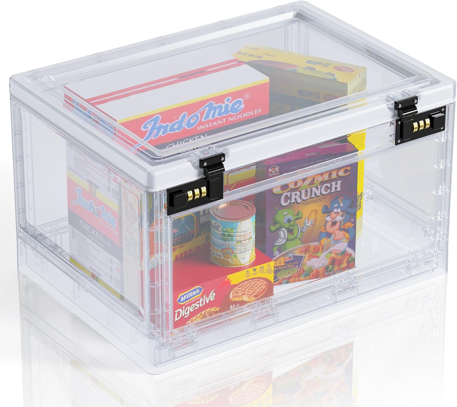 Lalifebuss Medicine Lock Box, Medication Lockable Container for Refrigerator Food