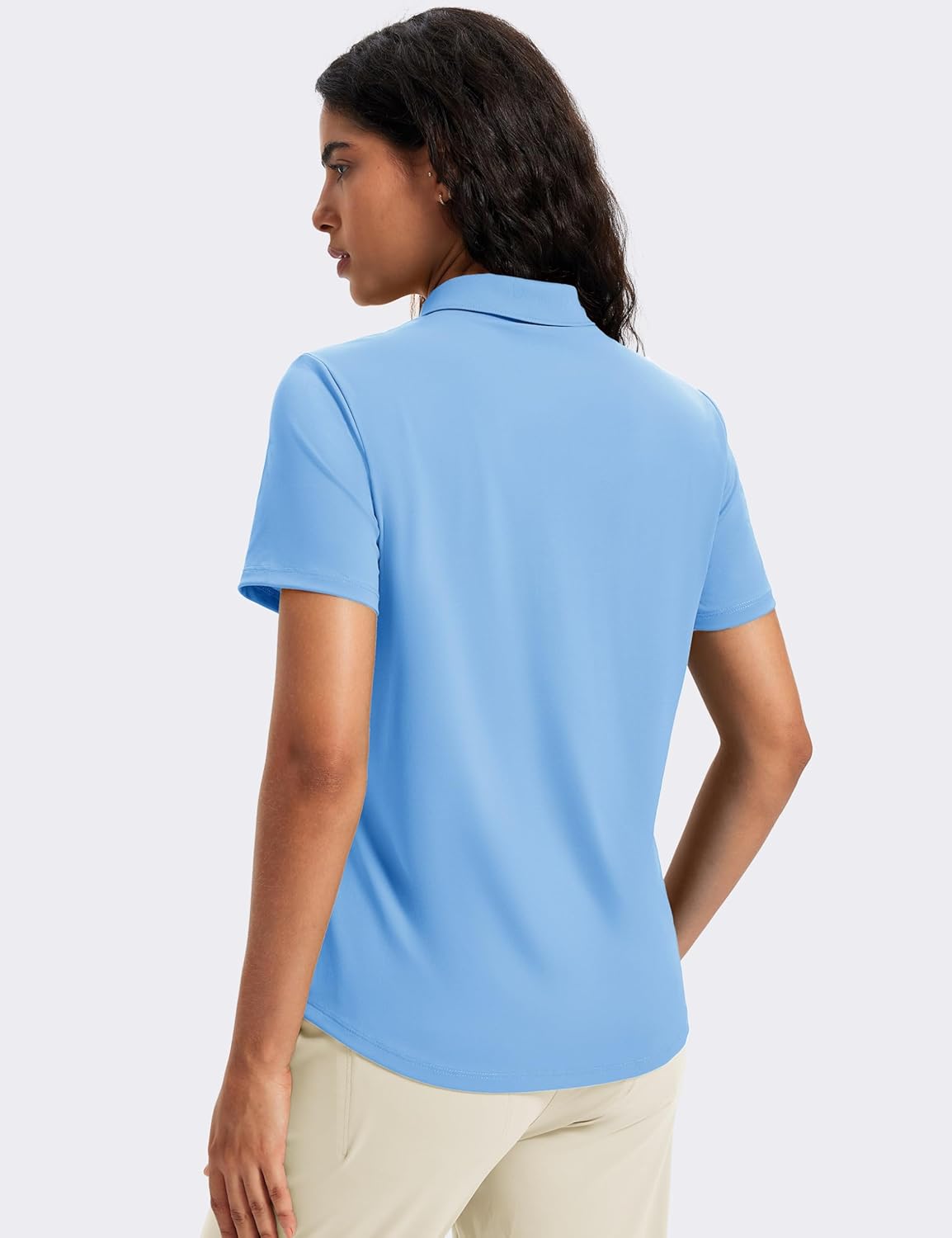 MAGCOMSEN Women's Polo Shirts Short Sleeve UPF 50+ Golf Collared Shirt for Work Quick Dry Tennis Top Moisture Wick - Image 2