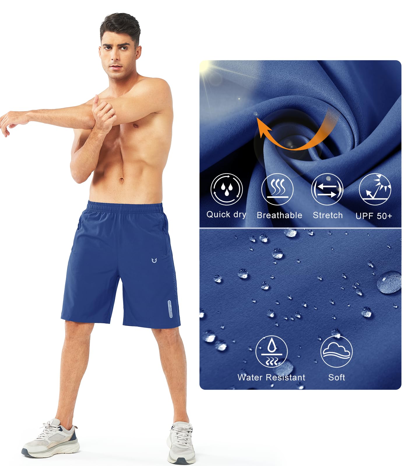 NORTHYARD Pantalones cortos deportivos para hombre, de secado rápido, pantalones cortos de entrenamiento de 7 pulgadas, 5 pulgadas, 9 pulgadas, ligeros, deportivos, gimnasio, baloncesto, senderismo