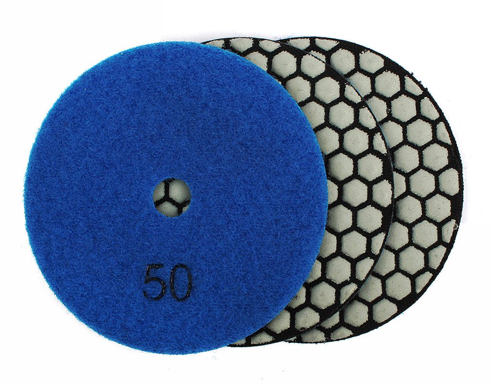 Triangle Polissage à Sec Diamant 90 Mm Grain 100 Pour Granit, Marbre, Béton - Haute Performance