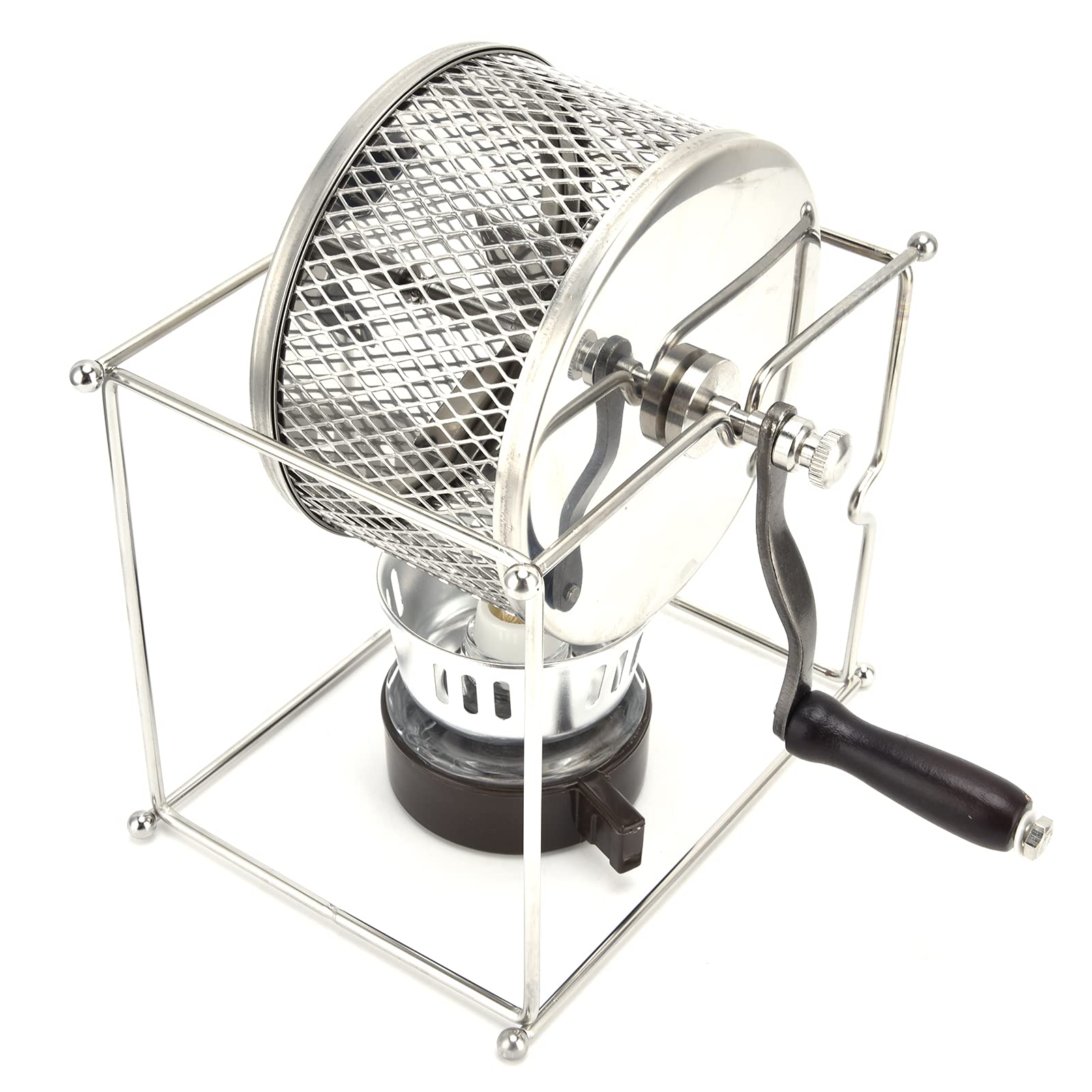 Torréfacteur Torréfacteur 21 × 16 × 15 Machine à Torréfier les Grains de café à Manivelle Petit Torréfacteur Domestique en Acier Inoxydable à Température Contrôlée
