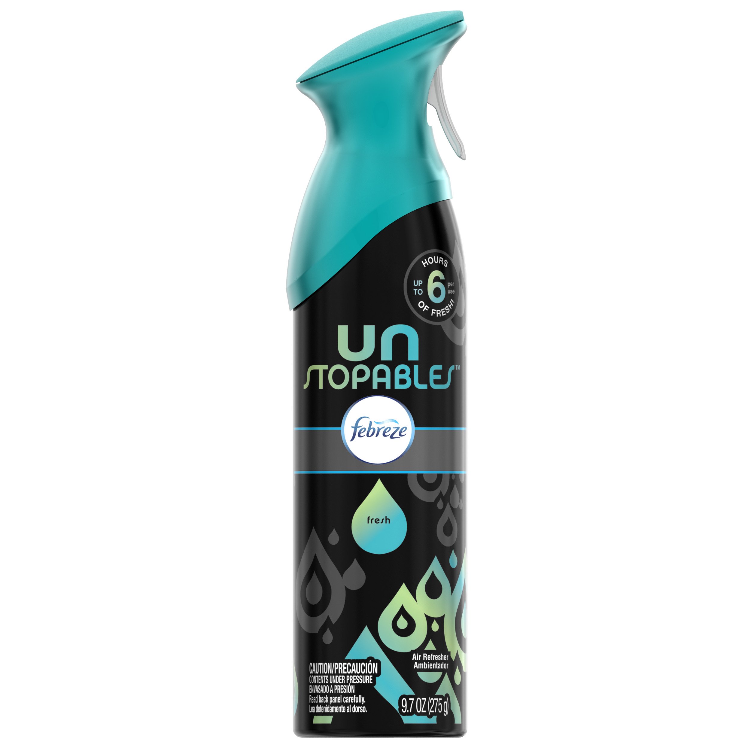 Febreze Air Freshener, Unstopables Air Freshener, Fresh Air Freshener, 9.7 Oz, 6 Count