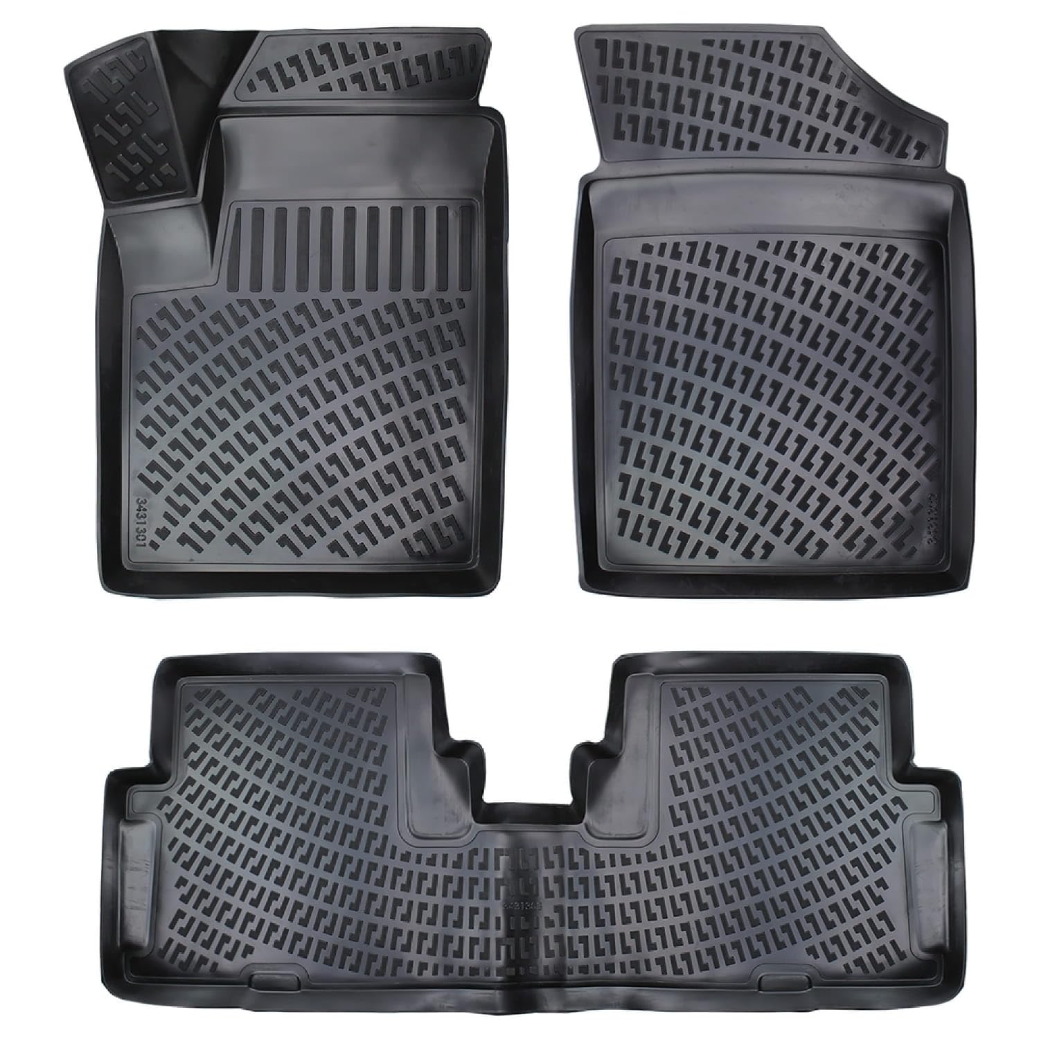 RE&AR Tuning kompatybilne z Citroen Berlingo 1996-2008 4D gumowe maty czarne