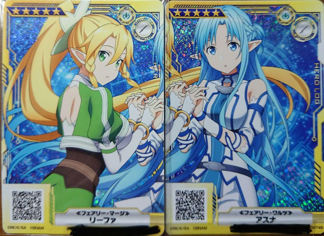 Amazon.co.jp: SAO ARCADE アスナ リーファ ホロカード 2枚セット 