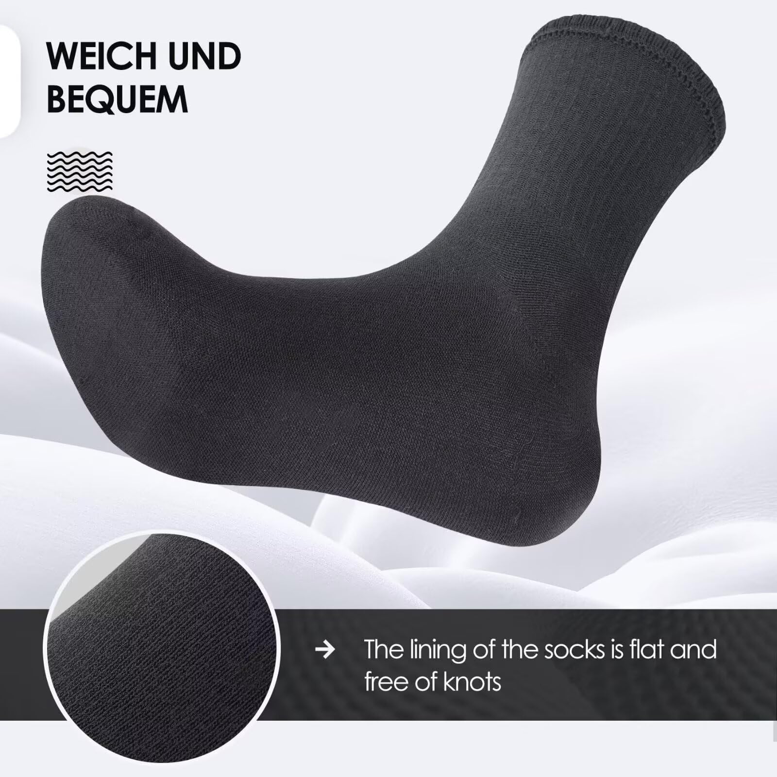 TUUHAW 6 Paia Calzini Uomo Invernali Calze Termiche Donna Calze Running Uomo Calzini Sportivi Uomo Trekking Coton