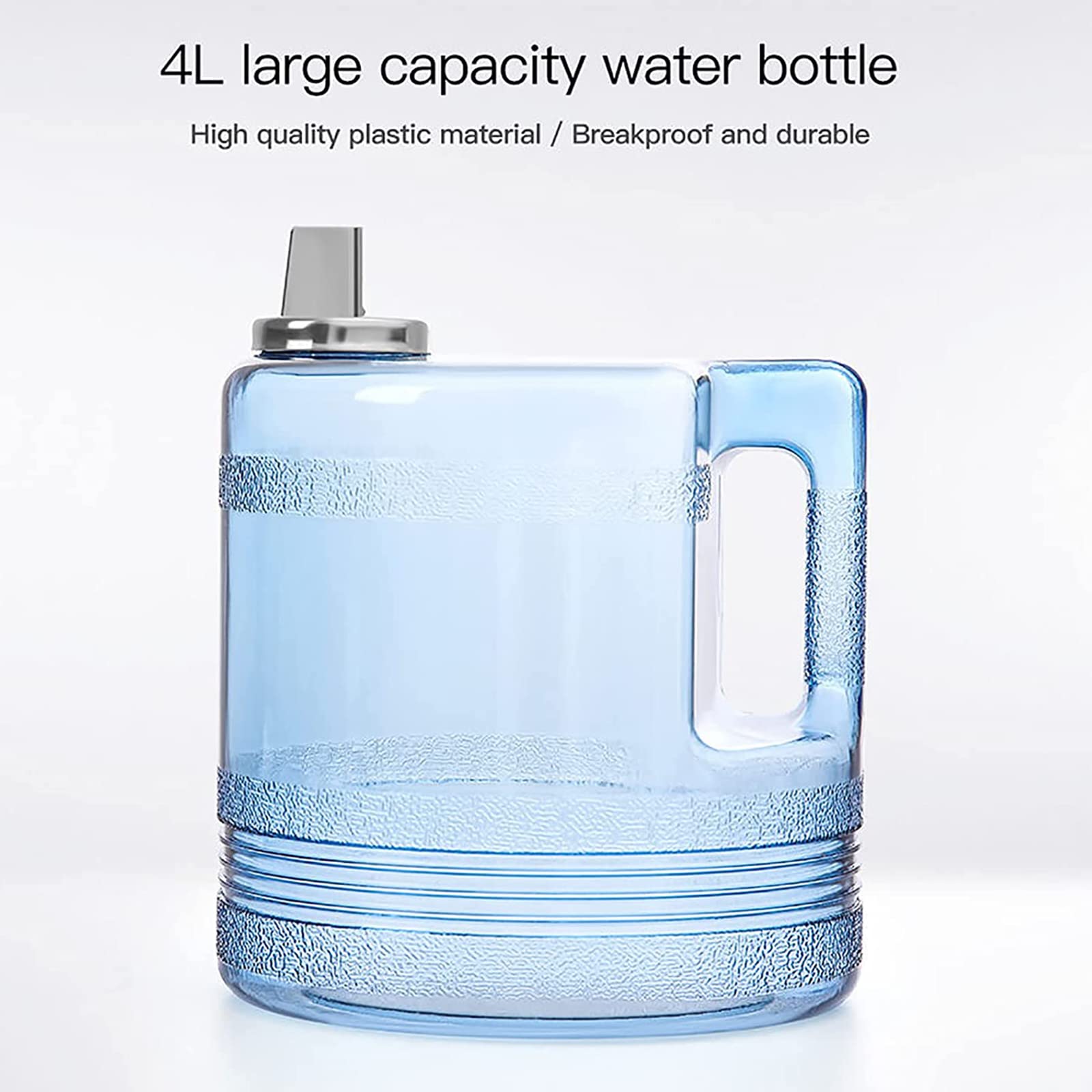 Destilador de Agua, destilador de Agua de Acero Inoxidable con Jarra de Vidrio, destilador de Agua Digital de 4 l, diseño con Dos Botones de Pantalla, 1 l/h de Agua destilada,