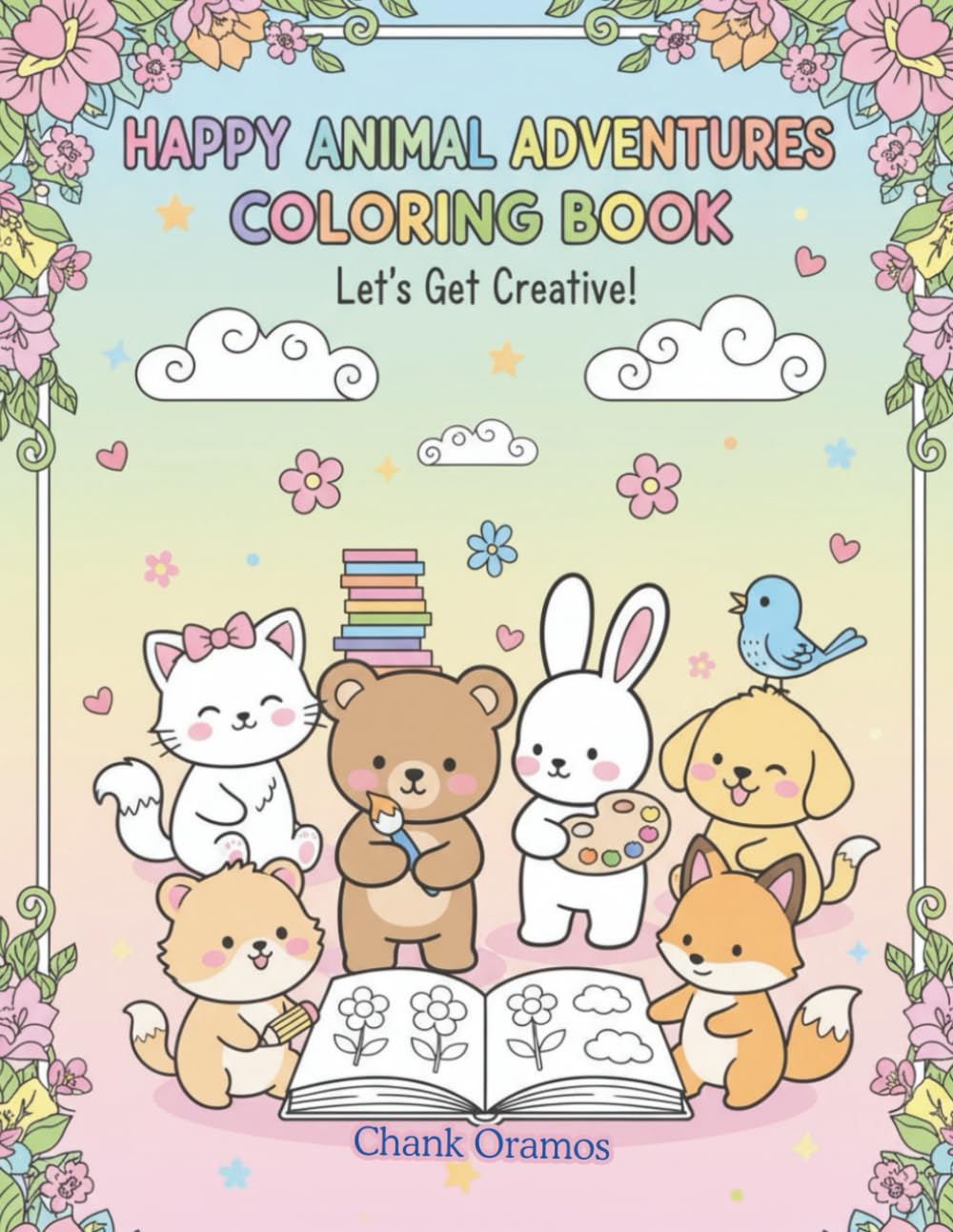 Happy Animal Adventure Coloring Book