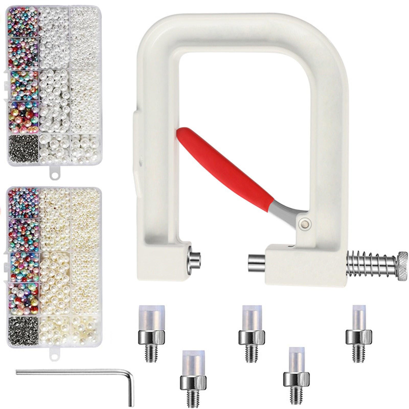 Msioytog User Friendly Beads Fastener Set for Garment Embellishment and Repair Home Sewing Beads Set
