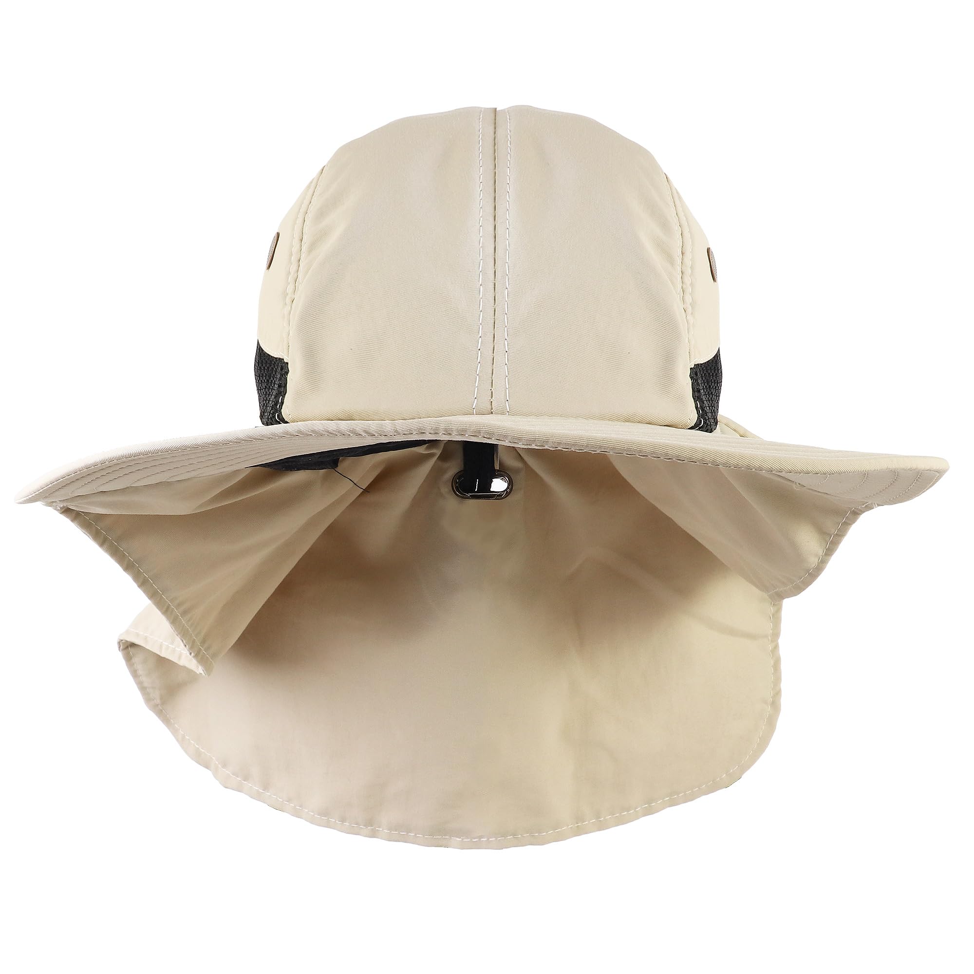 Falari Sombrero de sol para exteriores, ala ancha con solapa para el cuello, sombrero de safari, senderismo, jardinería, pesca
