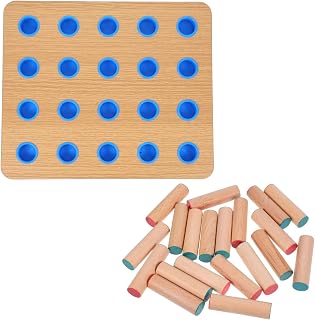 TOYANDONA Wooden Pegboard for Finger Exercises Hand Therapy Tool for Rehabilitation Enhance Fine Motor Skills Hand Eye Coordination Durable Design for Clinics Home Use