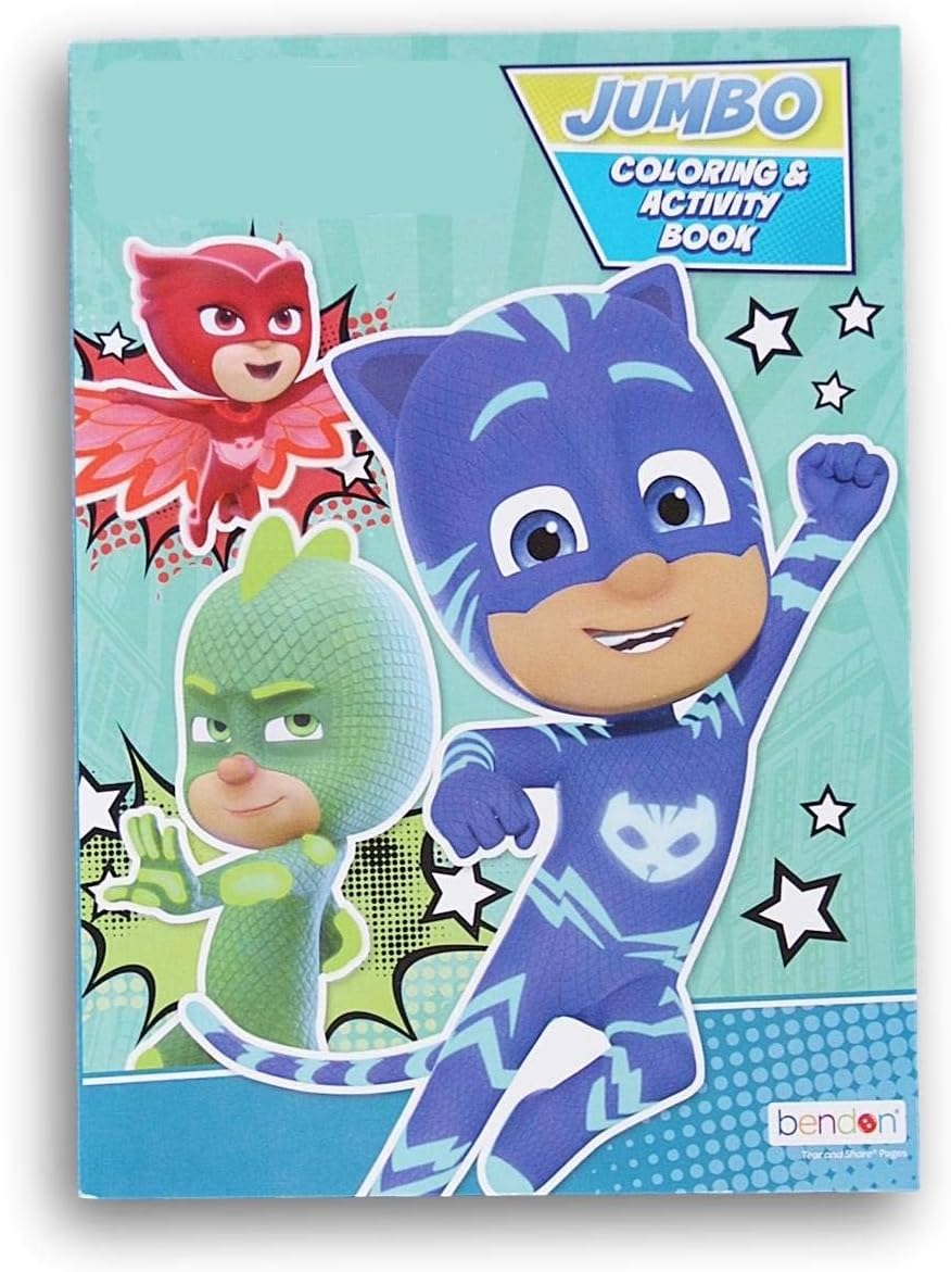 Pj Masks Let's Save The Day! Coloring and Activity Book - 80 Pages