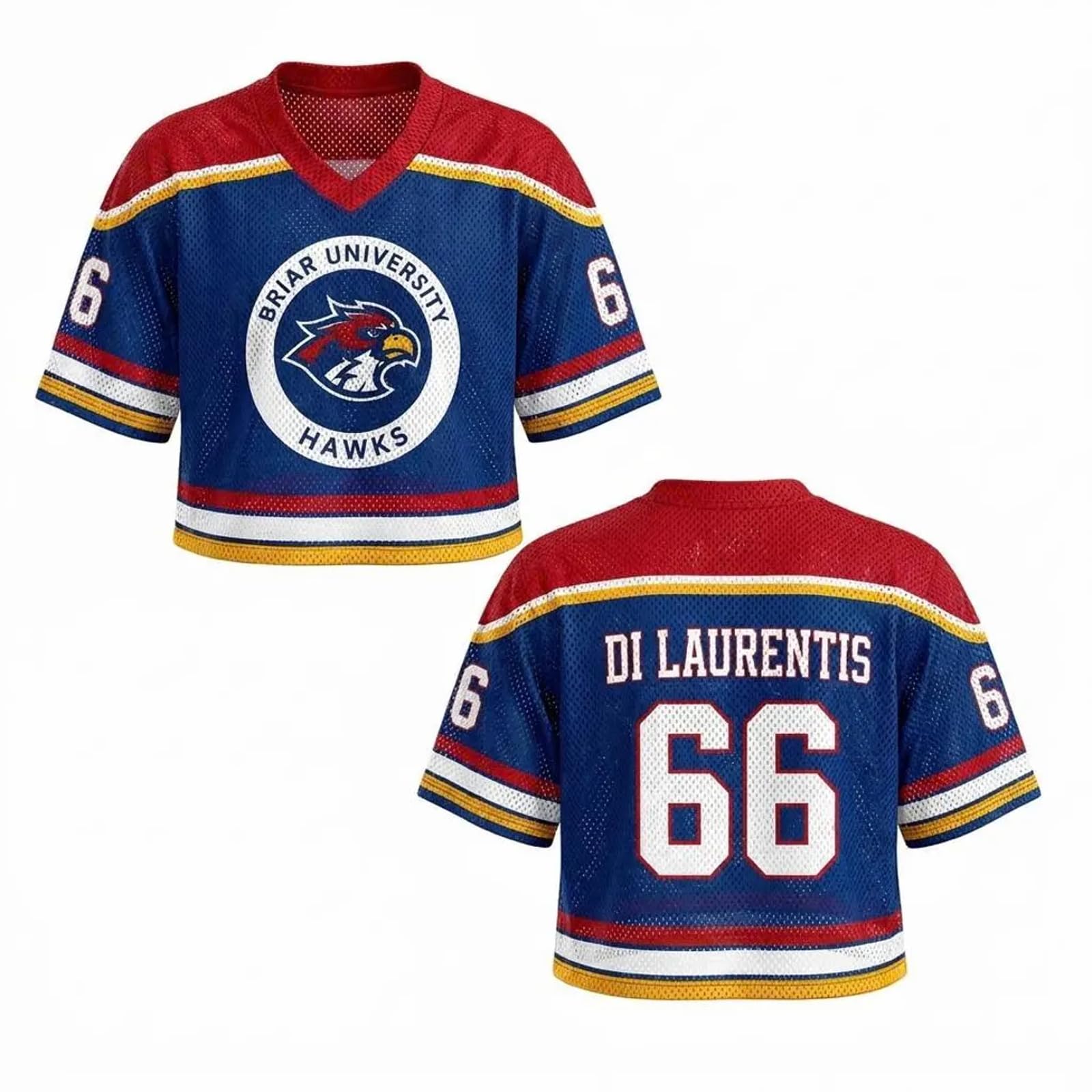 Off Campus Hockey Jersey Graham 44 & Logan 22 & Tucker 46 & Di Laurentis 66 Briar U Jersey Shirts Men/Women Unisex Short Sleeve Briar Hockey Shirts Sports Inspired Tshirts Off Campus Merch for Fans — image 1