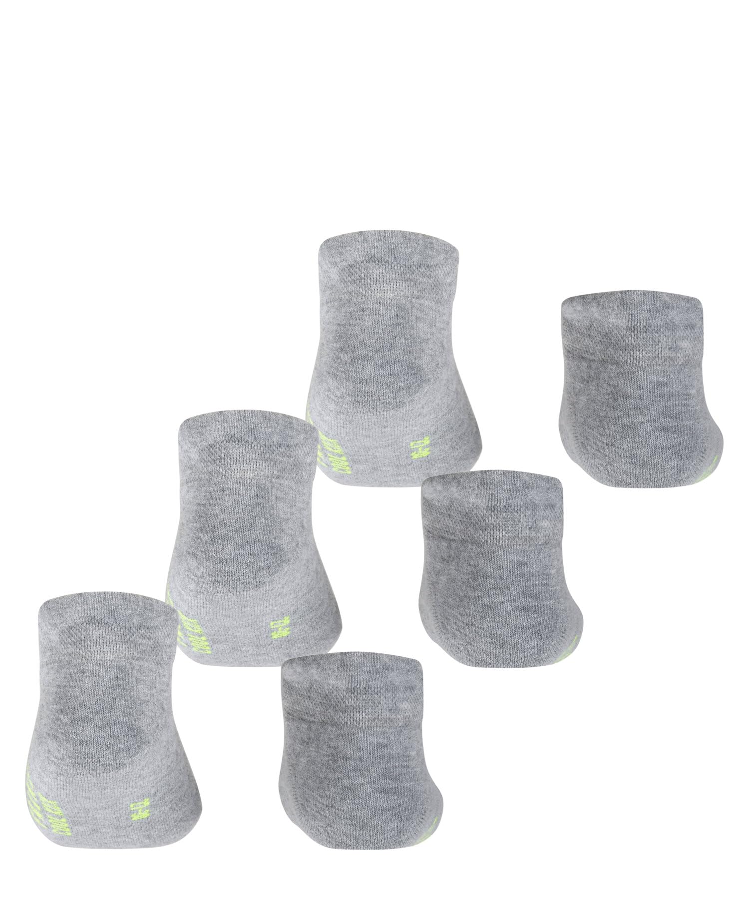 FALKE unisex niños Cool Kick Sneaker 3-Pack calcetines tobilleros transpirable secado rápido material tobillera ligera acolchada suela de felpa efecto refrescante multipack 3 pares