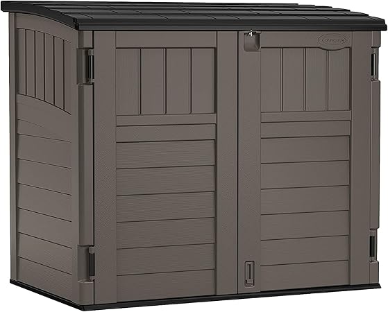 Suncast 34 Cu Ft Horizontal Resin Plastic Storage Shed Suncast 34 Cu Ft Horizontal Resin Plastic Storage Shed
