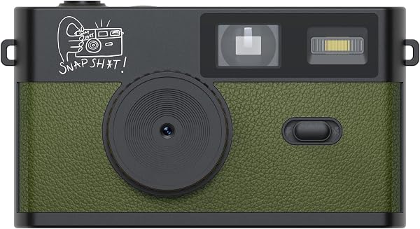 Screen-Free Digital Camera – Simple Point & Shoot Camera, No Screen, Easy to Use Camera, Replace Disposable with Reusable (Green) - 1