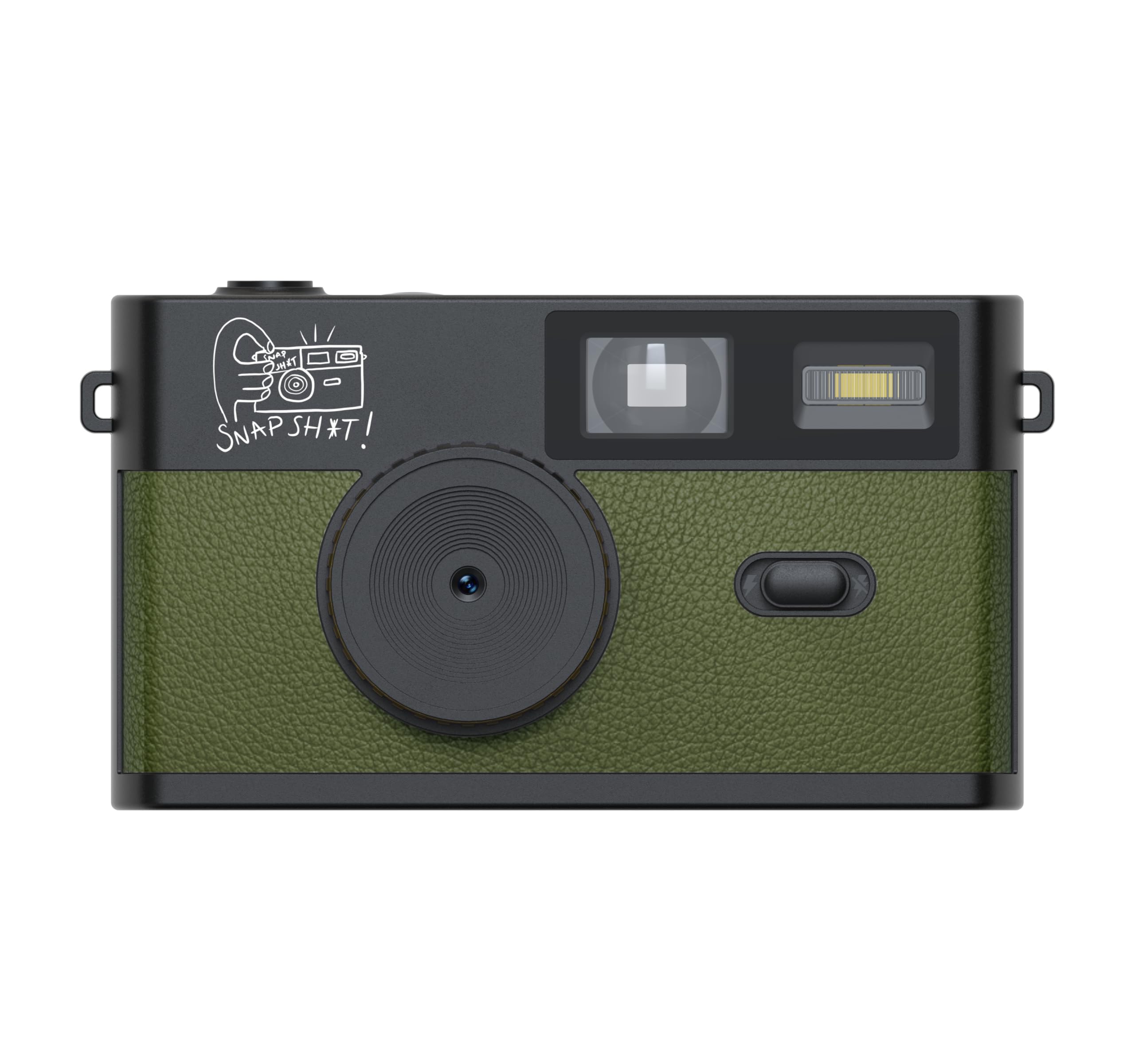 Screen-Free Digital Camera – Simple Point & Shoot Camera, No Screen, Easy to Use Camera, Replace Disposable with Reusable (Green)