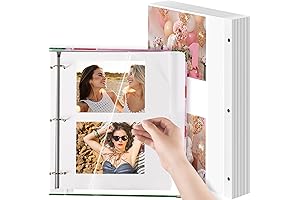 Chuangdi Photo Album Inserts for 3-Ring Binder: Preserve Precious Memories with Self-Adhesive Sheets
