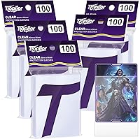 Vista 23 de Fundas para tarjetas de color azul nocturno aptas para MTG, 300 piezas de ajuste perfecto, fundas estándar para tarjetas de intercambio, tarjetas