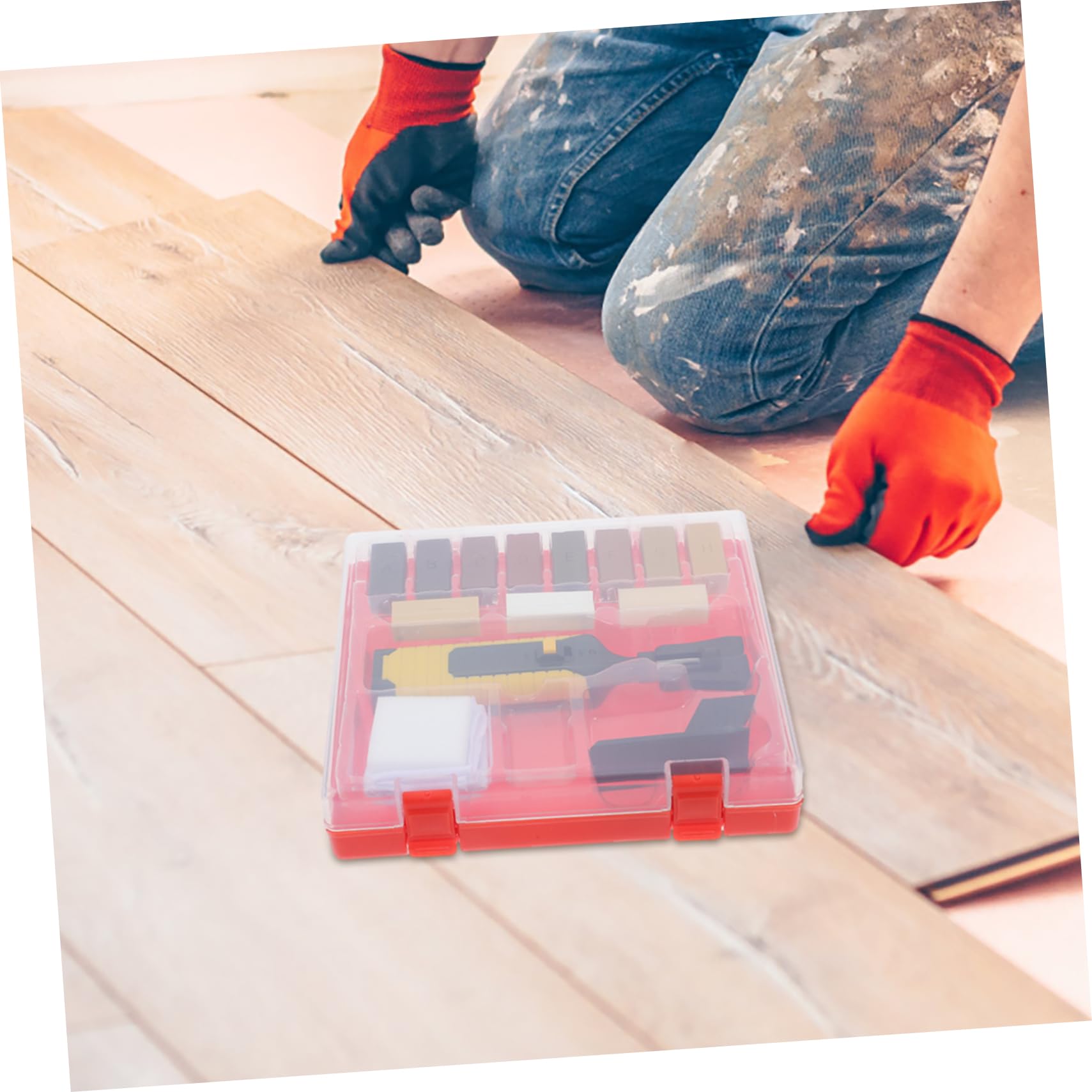 Angoily Herramientas Para Reparación De Suelos Cera Para Reparación De Grietas Pisos De Madera Herramienta Para Reparar Rayones Muebles y Pisos De Madera