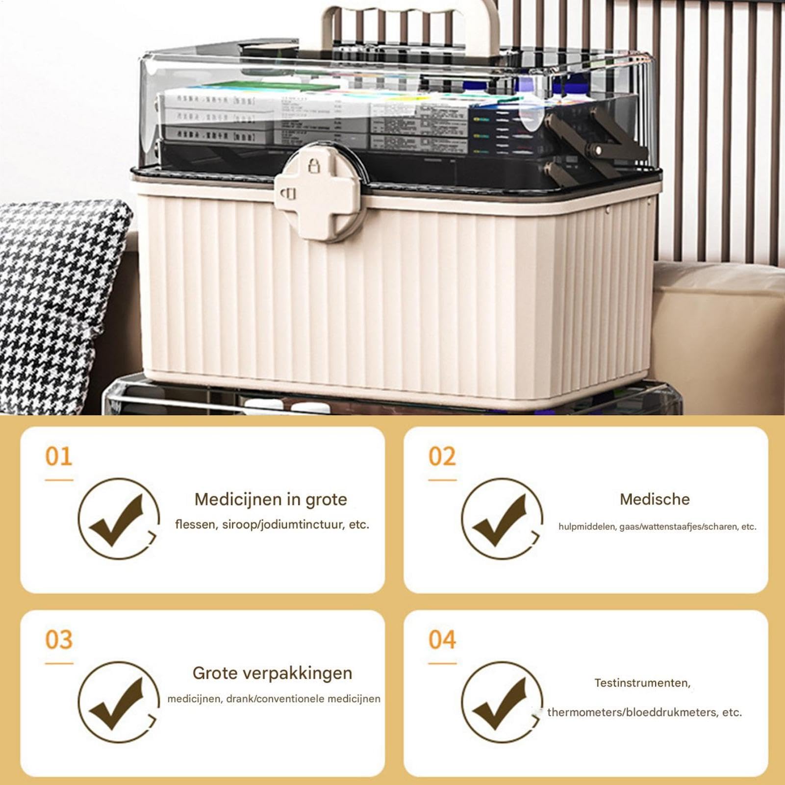Medikation Organizer Box Kapazität Lagerung Behälter Für Medizinische