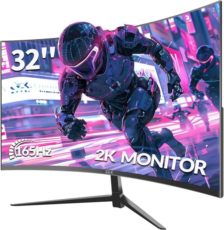 Amazon.com: ZZA 32 Inch Monitor,1440p,2K 165Hz, 1ms Response Time