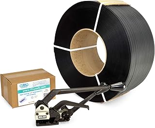 IDL Packaging Ultimate 1/2" x 9000' Polypropylene (PP) Strapping Kit, 300 lbs Break Strength – 3-in-1 Combination Tool – Packaging Strapping Solution – Enough Strapping and Seals for 1000 Uses Before