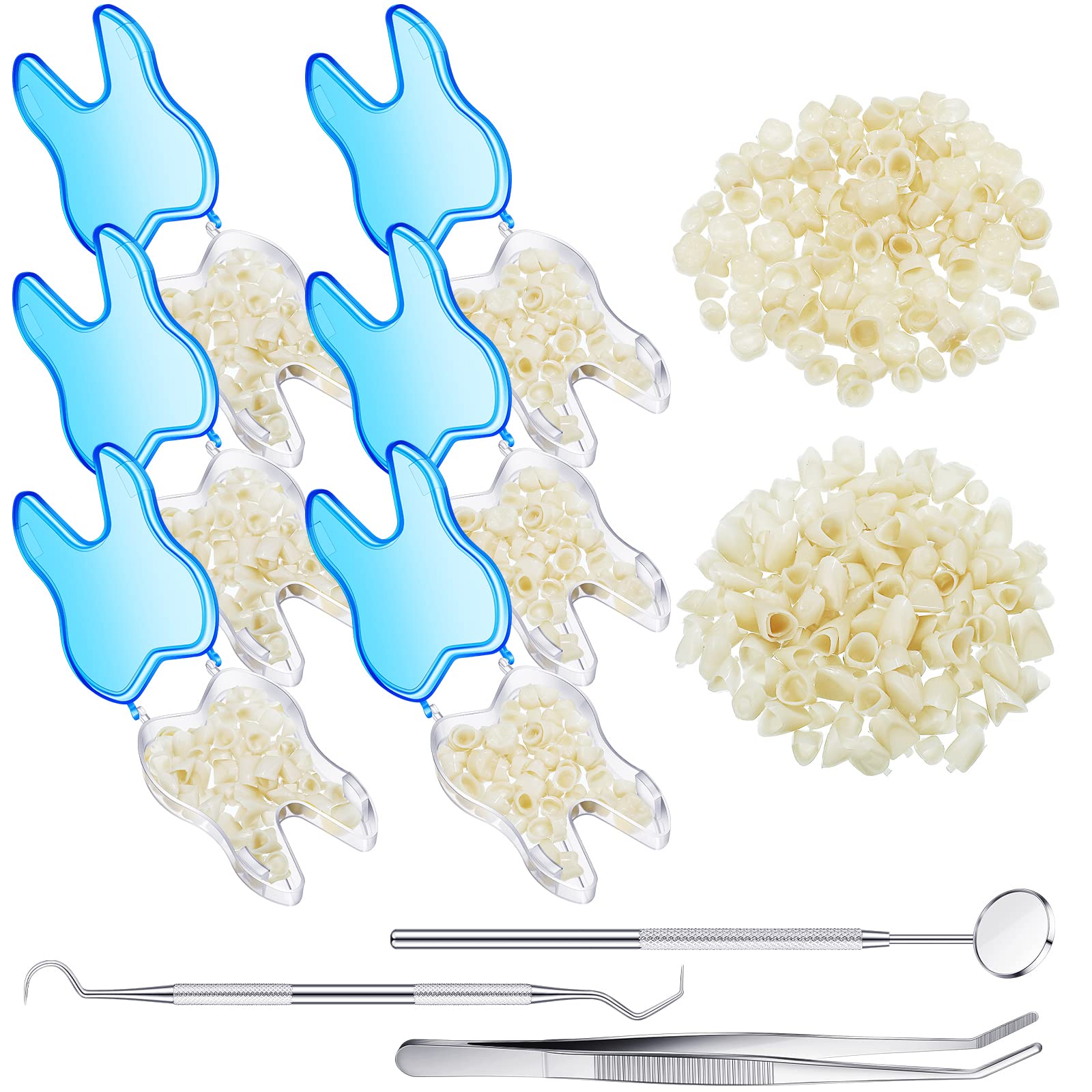 Buy 300 Pcs Fake Teeth for Missing Teeth Temporary Tooth Replacement