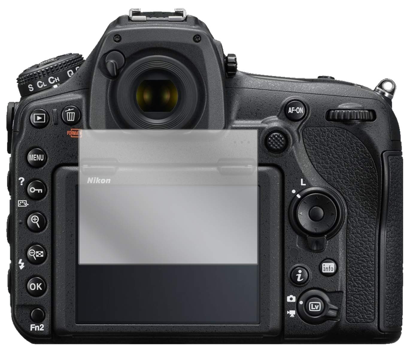 Pellicola Protettiva Dipos Per Nikon D3500 – Confezione Da 6, Cristallo, Trasparente, Anti Graffio, Made In Germany - 2