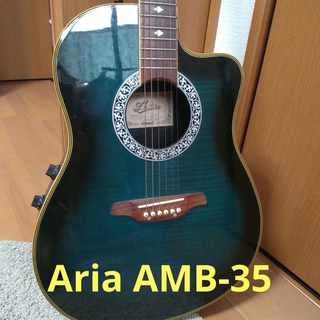 Amazon.co.jp: モデル Aria エレアコ AMB-35 BLS ソフトケース付き 