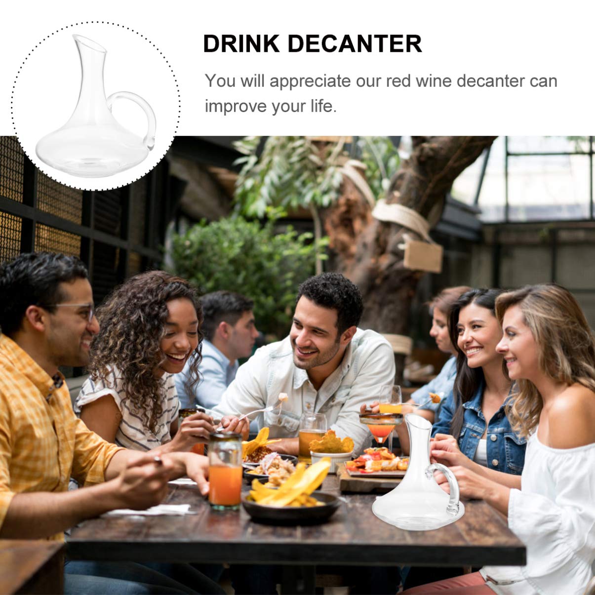 Cabilock 1 Pc Licorera Decantador De Whisky De Vidrio Dispensador De Vino De Cristal Jarra Decantadora De Vino Copas De Vino Regalos Dispensador De Bebidas Medidor De Vino Inflable