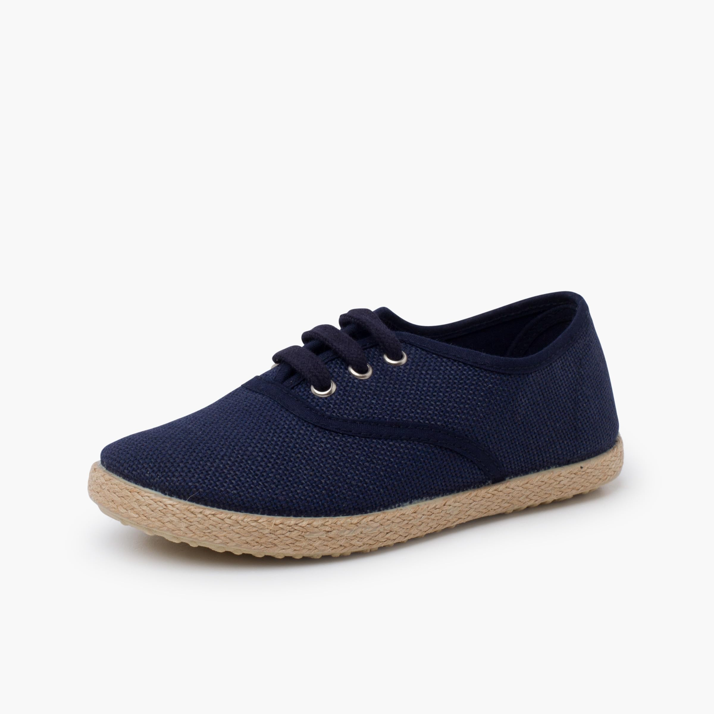 Zapatillas Lino Cordones Suela Alpargata
