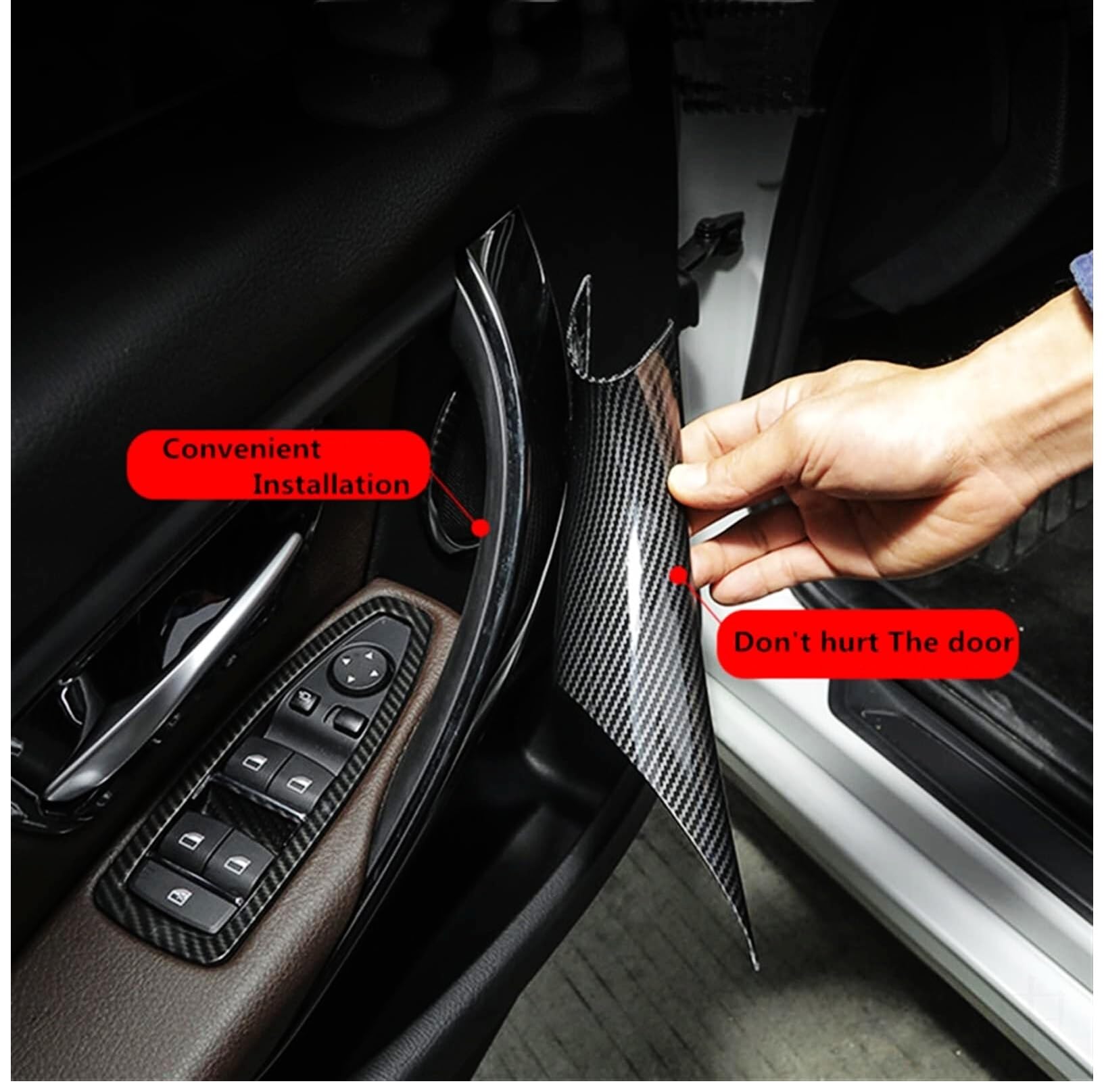 Sostituzione Maniglia Interna Portiera Coperture per maniglie di sostegno del pannello porta Per BMW Serie 3 e 4 F32 F34 F30 F35