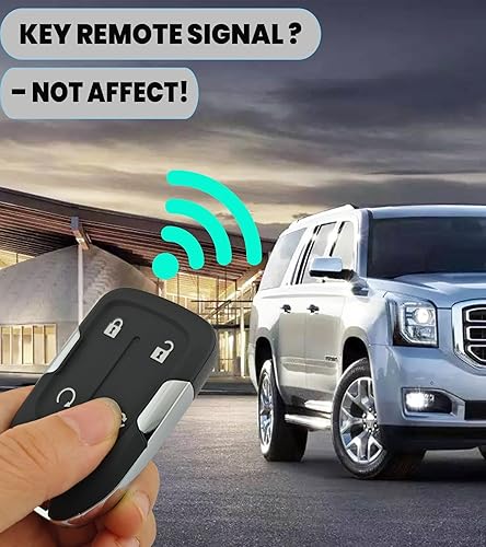 Miniatura 3 de Funda inteligente para llavero compatible con Chevy Silverado y GMC Sierra 1500 2500HD 3500HD 3500HD sin llave (sin chip, 5 botones)