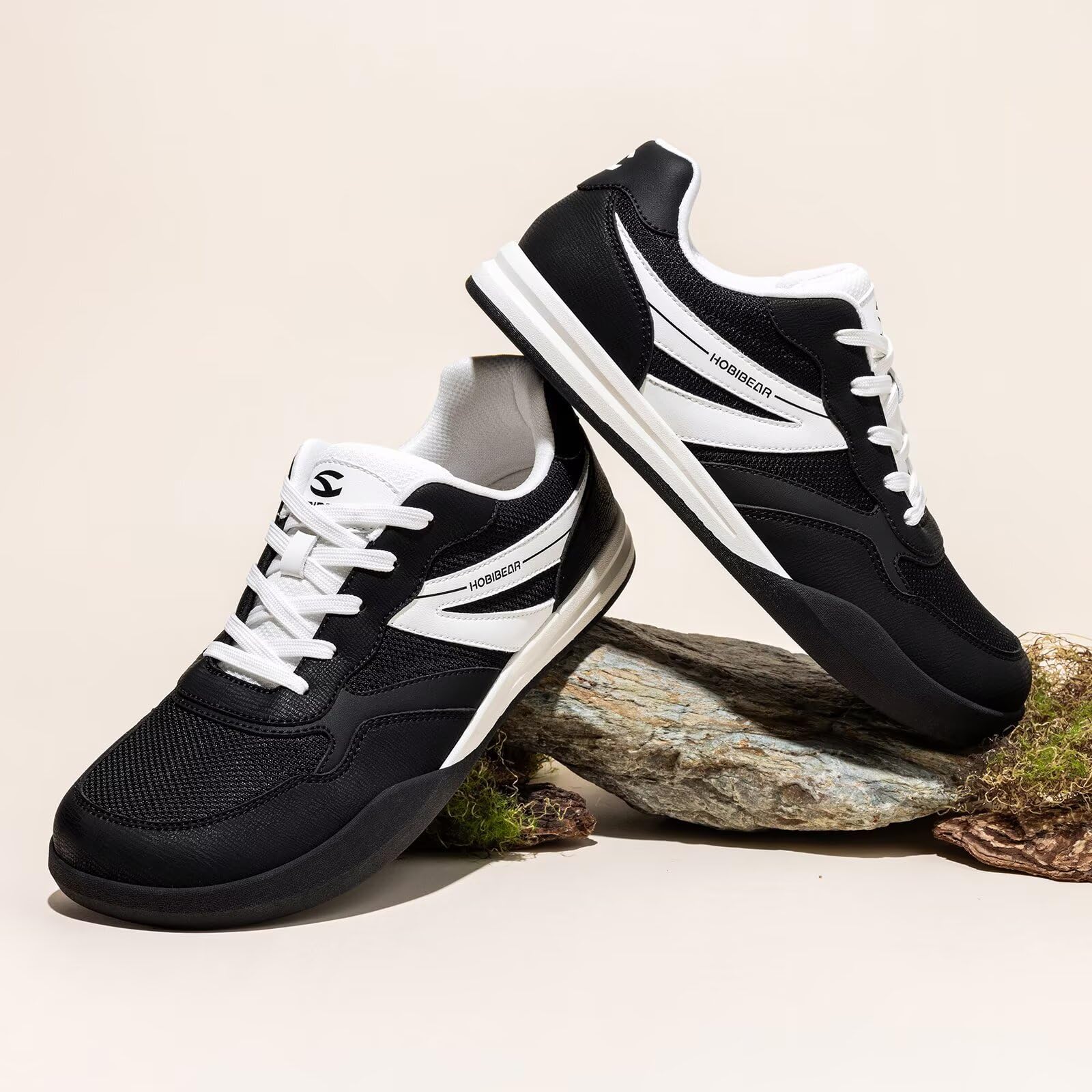 HOBIBEAR Zapatos Barefoot Unisex Caja de Dedos Ancha Sneakers Casuales Ligeros