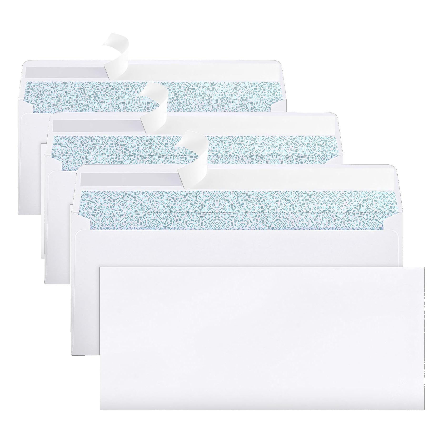 Joyberg 216 Packs #10 Envelopes, Business Envelopes, Envelopes Self Seal, Security Envelopes, Peel and Seal Closure, Size 4-1/8 X 9-1/2 Inches, White, 26LB