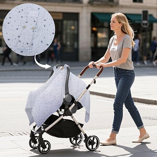 Miniatura 5 de Cubierta de muselina transpirable para lactancia materna, fundas para lactancia materna para mujeres