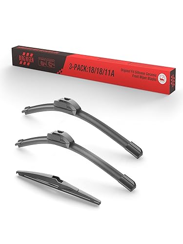 Miniatura 14 de Paquete de 2 escobillas limpiaparabrisas de silicona de 20"+20" pulgadas de repuesto para Ford Explorer 2010-2005 F150 F-150 F250 F350 Serie F Honda