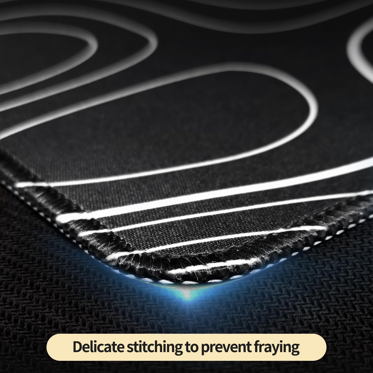 Saco XXL Gaming Mouse Pad for PC – Large Desk Mat 900×400×3mm, Extended Non-Slip Rubber Base, Waterproof Surface, Topographics Design, Big Keyboard Mouse Pad for Office & Home Setup — Amazon image 5